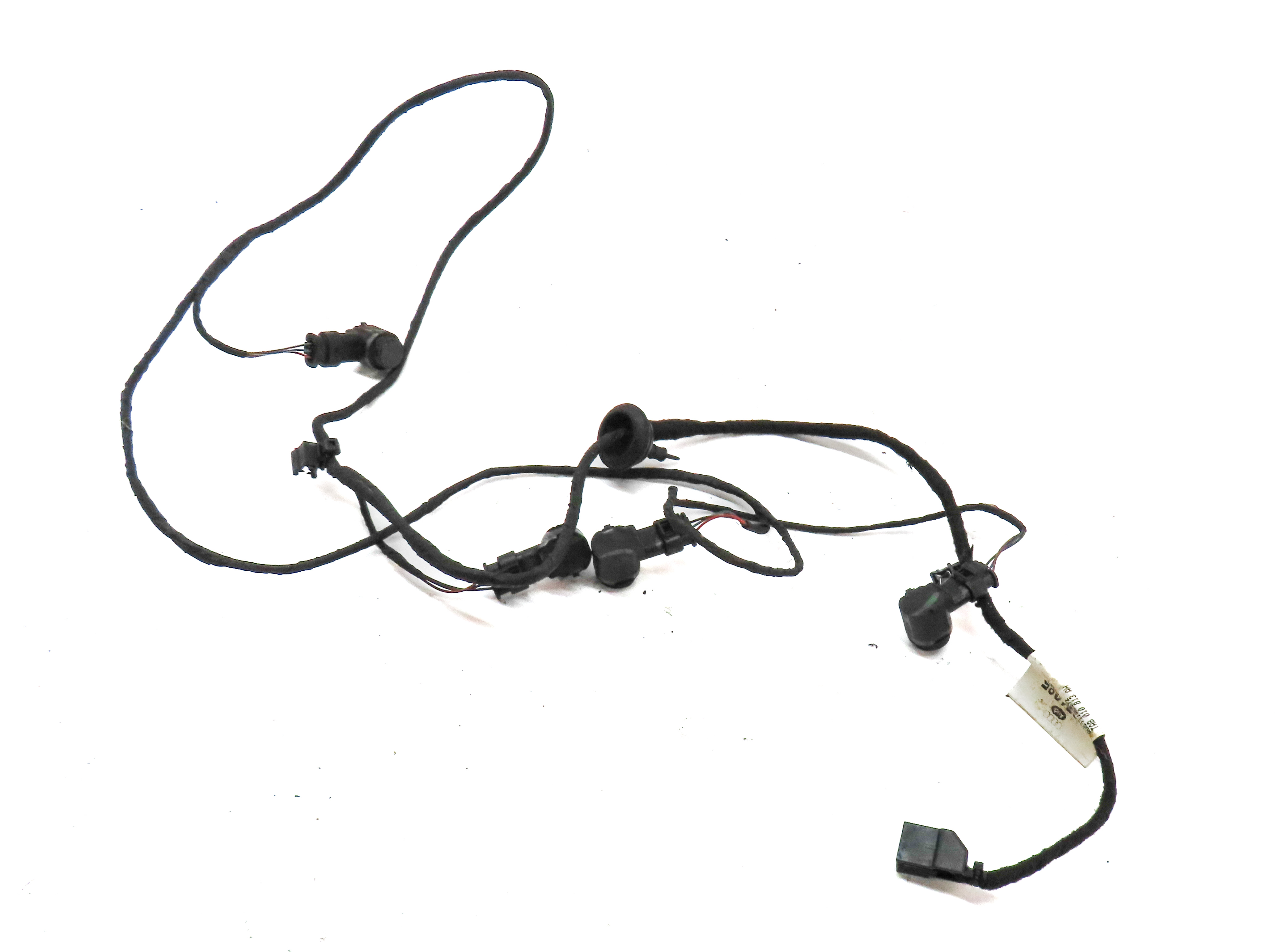 13 AUDI A6 C7 REAR PARK ASSIST PDC DISTANCE CONTROL SENSOR SET w/HARNESS (Blue) — exact item pictured